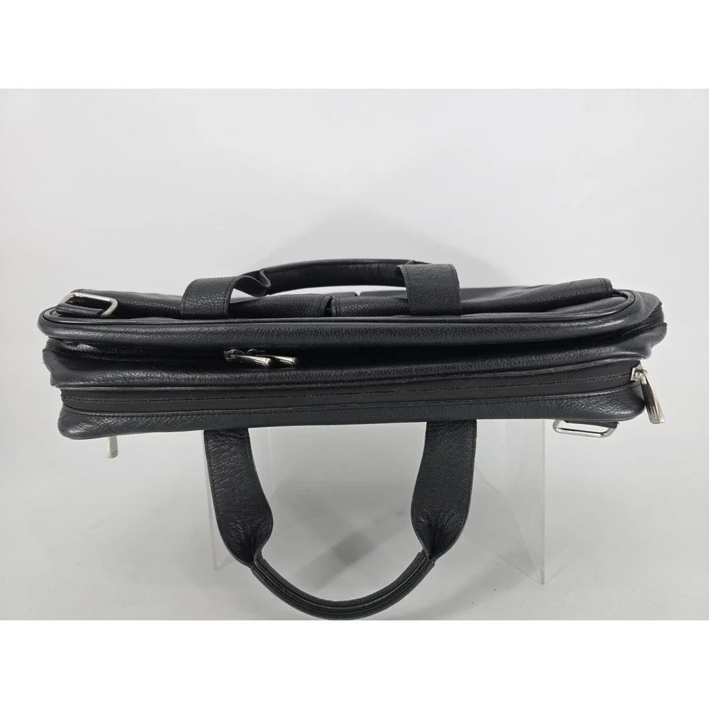 Dunhill AVORITIES Business Bag Briefcase Black Grain Leather - NO Shoulder Strap